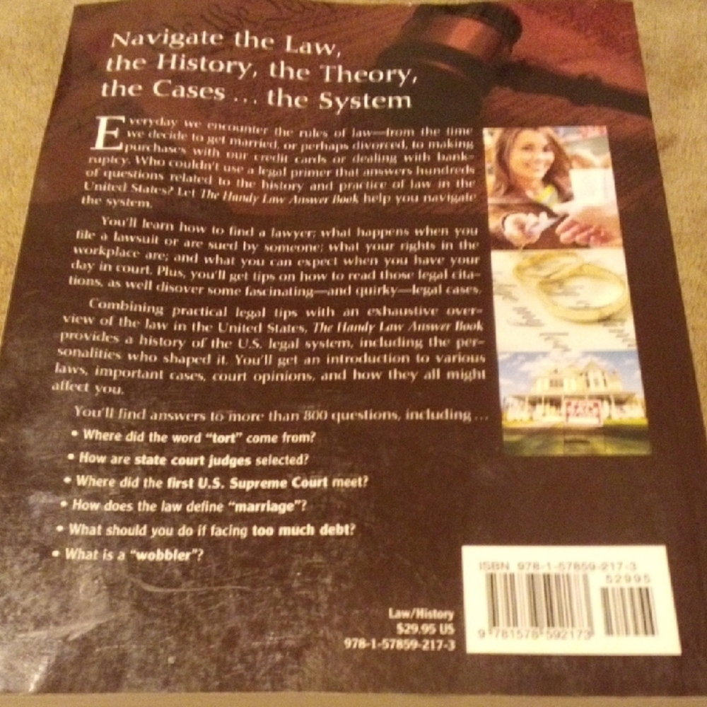 The Handy Law Answer Book - Picture 4 of 4